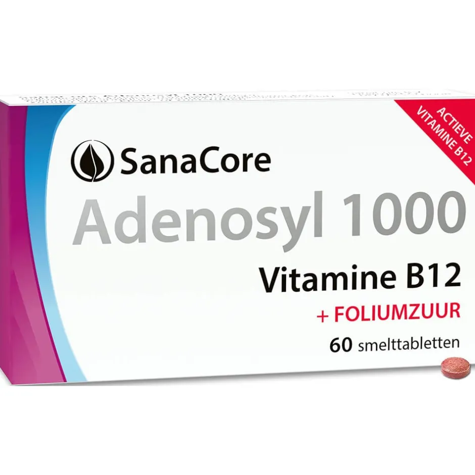 Sanacore Stress | Immuunsysteem*Adenosyl 1000 Vitamine B12 60 tabletten