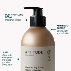 ATTITUDE Schoonmaakproducten | Afwasmiddel*Afwasmiddel - Lavendel & Rozemarijn - 473ml