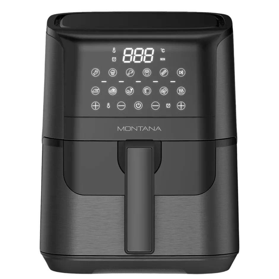 Montana Airfryer*Airfryer MF-340 Compact - 4lt - Keramisch en Gifvrij