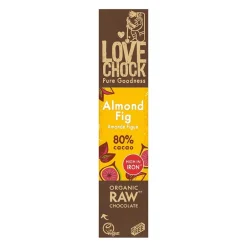 Lovechock Chocolade*Amandel / Vijg 81% cacao - 40g - BIO THT 05-06-2025