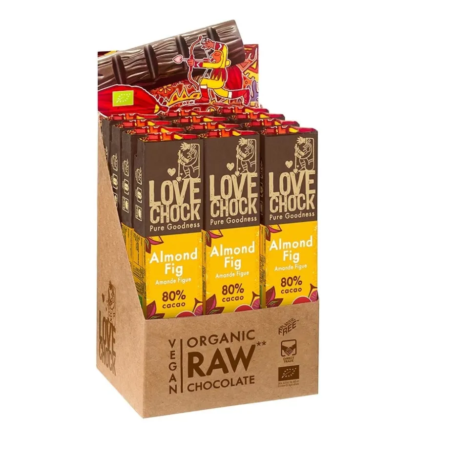 Lovechock Chocolade*Amandel / Vijg 81% cacao - 40g - BIO THT 05-06-2025