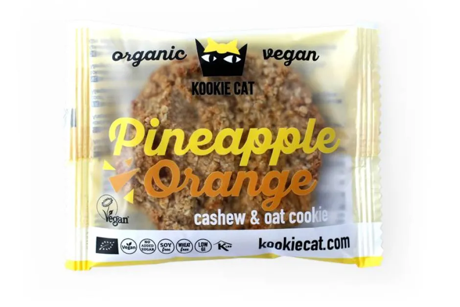 Kookie Cat Koekjes*Ananas en Sinaasappel Koek 50g - BIO