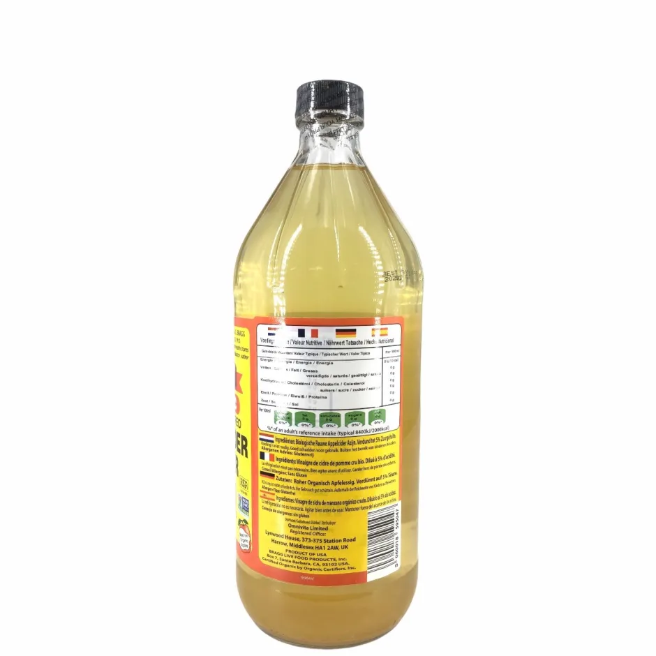 Bragg Appelazijn | Paleo Aip*Appelazijn, Appelciderazijn - 946ml - BIO