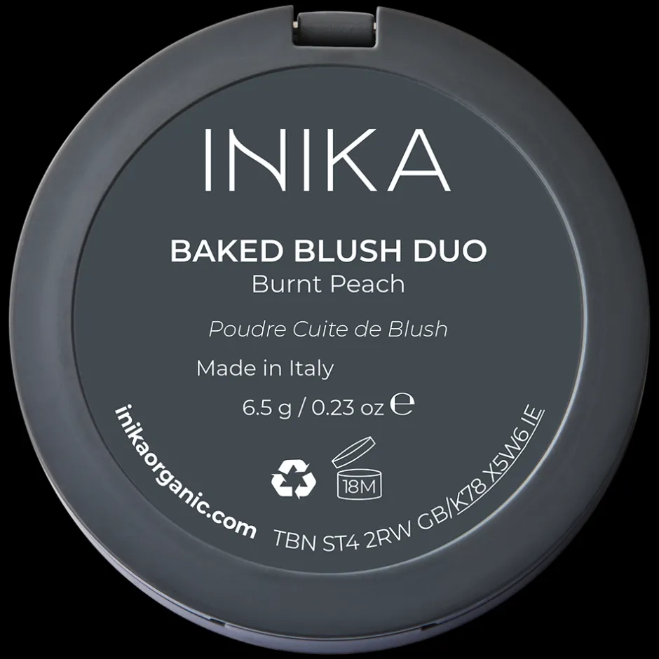 INIKA Gezicht/Blush*Baked Blush Duo - Burnt Peach - 6.5g - BIO