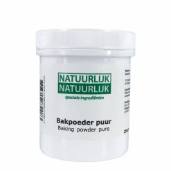 NatuurlijkNatuurlijk Rijsmiddelen*Bakpoeder Puur - 250g - zonder maiszetmeel