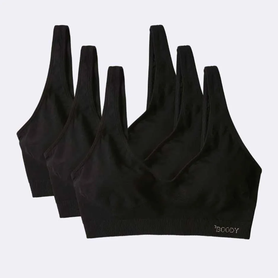 Boody Bh's*Bamboe BH Top - Zwart