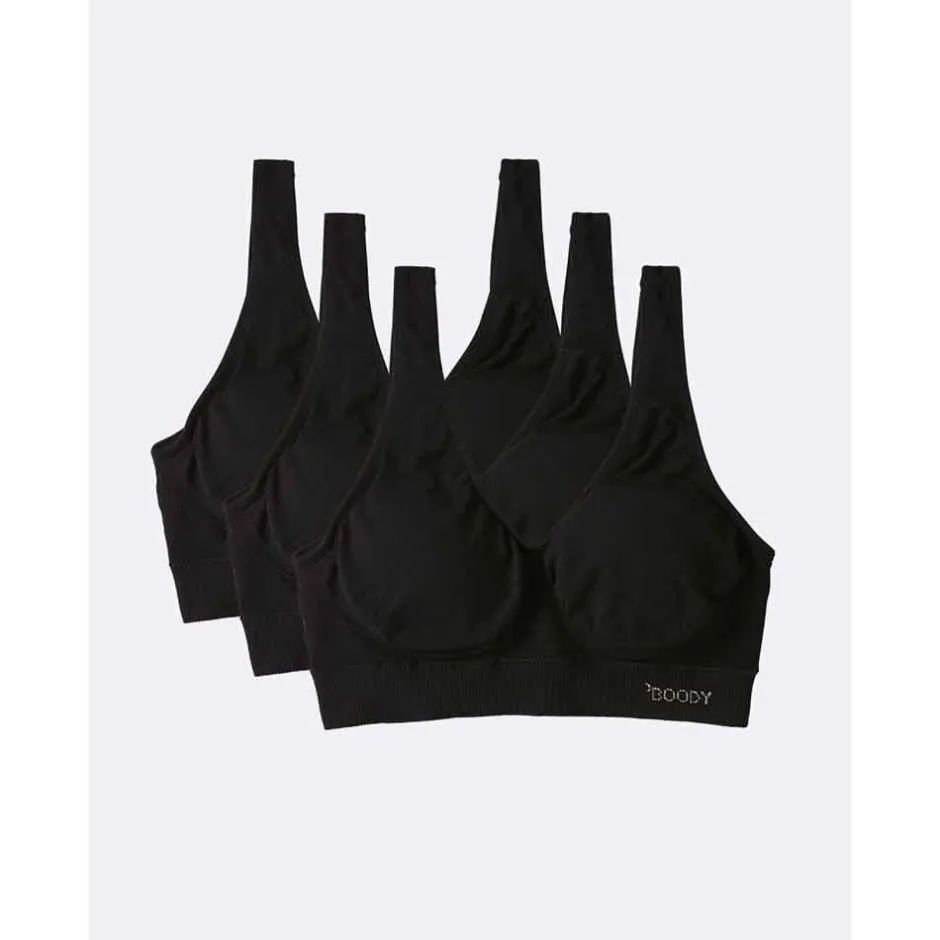 Boody Bh's*Bamboe BH Top Padded - Zwart