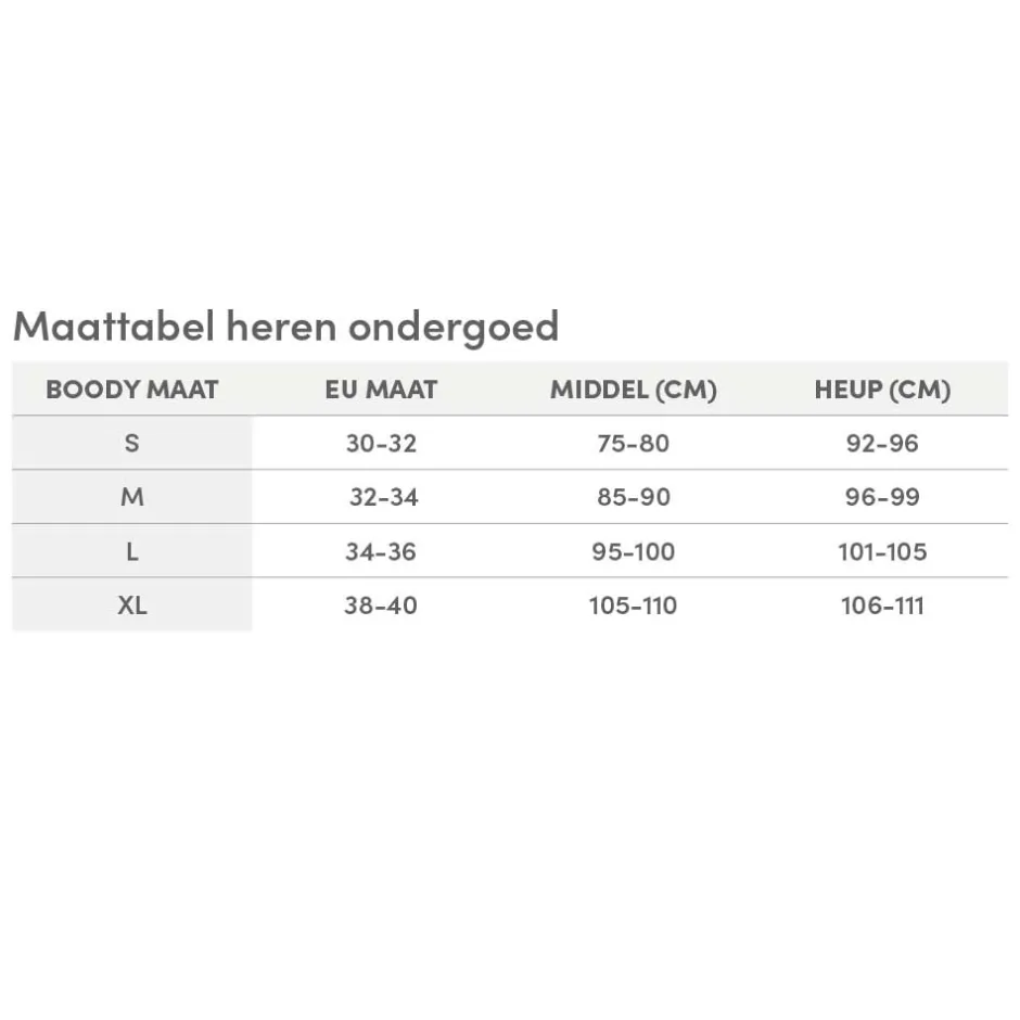 Boody Heren Ondergoed*Bamboe Slip Heren - Lichtgrijs