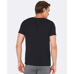 Boody Shirts | Heren Ondergoed*Bamboe T-Shirt Heren - V-hals Zwart