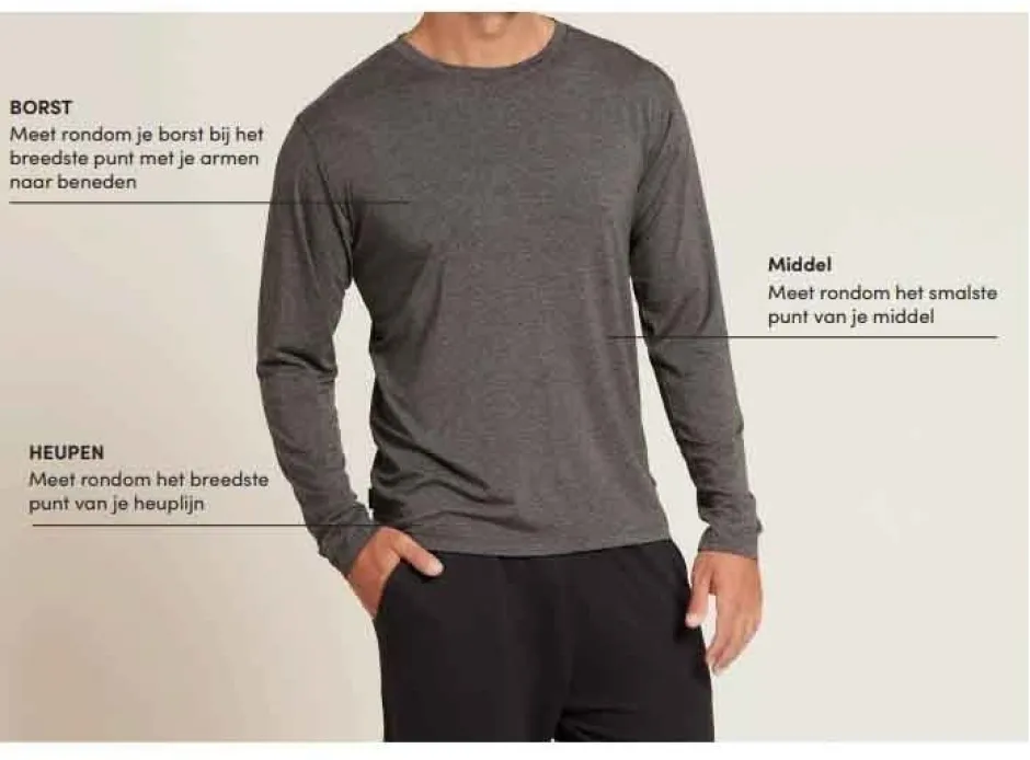 Boody Shirts | Heren Ondergoed*Bamboe T-Shirt Heren - V-hals Zwart