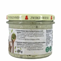 Zwergenwiese Hartige Spreads*Basilicumspread - 180g - BIO