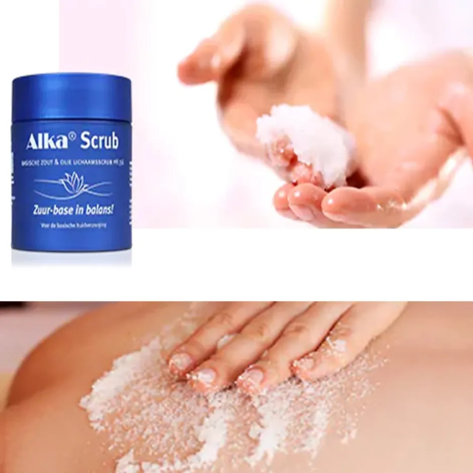 Alka Ontzuren | Lichaamsverzorging*Basische Olie-Zout Scrub - 250g