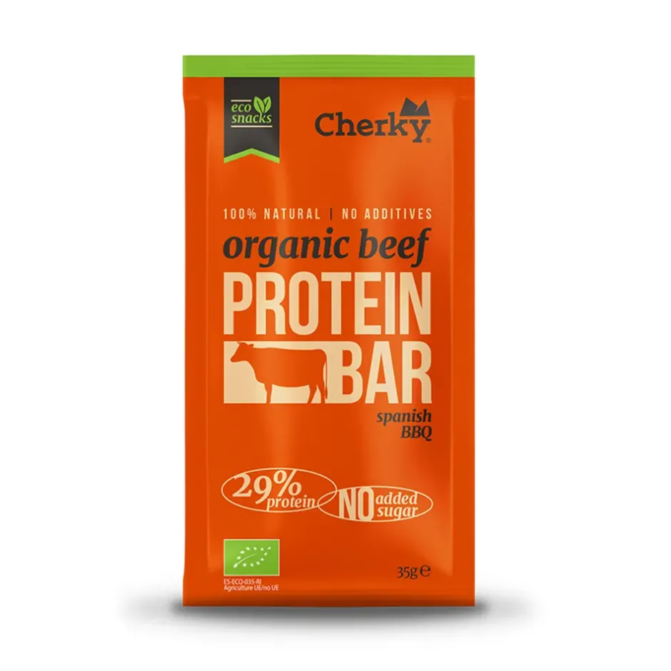 Cherky Repen | Biltong & Beef Jerky*Beef Protein Bar - Spanish BBQ - 35g - BIO