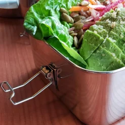 ECOlunchbox Rvs Lunchtrommels | Bewaren En Meenemen*Bento Wet Box Large Rectangle - 1200ml
