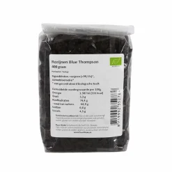 Puur Mieke Fruit & Noten | Bessen En Zuidvruchten*Blue Thompson Rozijnen - 400g - BIO