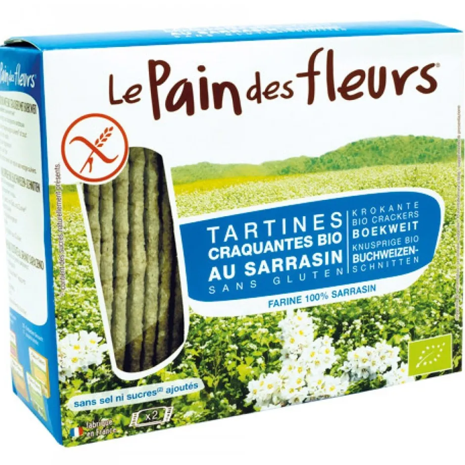 Le Pain des Fleurs Crackers En Wafels*Boekweit Crackers zonder zout - 150g - BIO