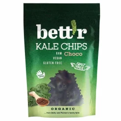 Bett'r Chocolade | Chips & Zoutjes*Boerenkool Chips met Chocola en Amandel - 30g - BIO