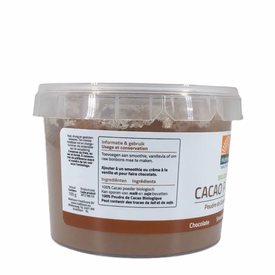 Mattisson Stress | Cacao*Cacao Poeder - 100g - BIO