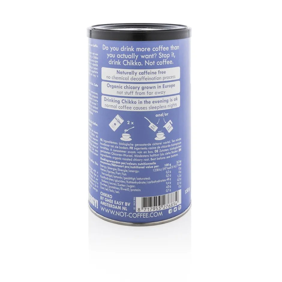 Chikko Not Coffee Nachtrust | Paleo Aip*Cafeïnevrij Alternatief voor Koffie - 150g - BIO