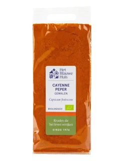Het Blauwe Huis Kruiden & Specerijen*Cayennepeper gemalen - 15gr - BIO