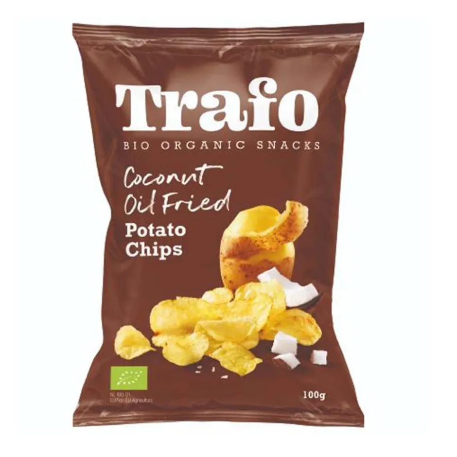 Trafo Chips & Zoutjes*Chips gebakken in kokosolie - 100g - BIO