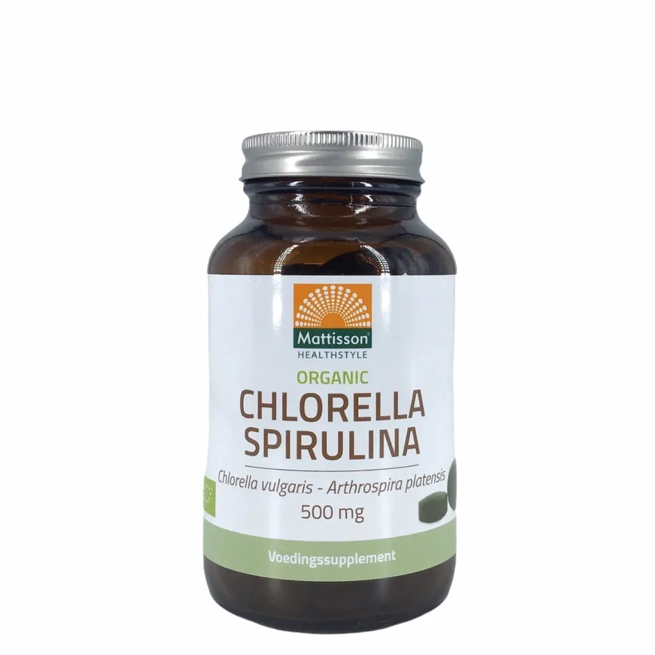 Mattisson Spijsvertering | Immuunsysteem*Chlorella Spirulina - 240 tabletten - BIO