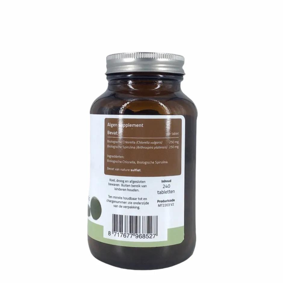 Mattisson Spijsvertering | Immuunsysteem*Chlorella Spirulina - 240 tabletten - BIO