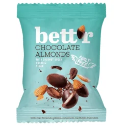 Bett'r Snoepjes | Chocolade*Chocolade Amandelen BIO - 40g