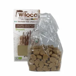 Wiloco Chocolade | Chocolade Druppels*Chocolade Druppels "Wit" Lactosevrij - 300g - BIO
