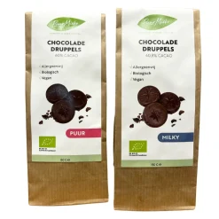 Puur Mieke Chocolade | Chocolade Druppels*Chocoladedruppels - Puur - Allergeenvrij - 150g - BIO