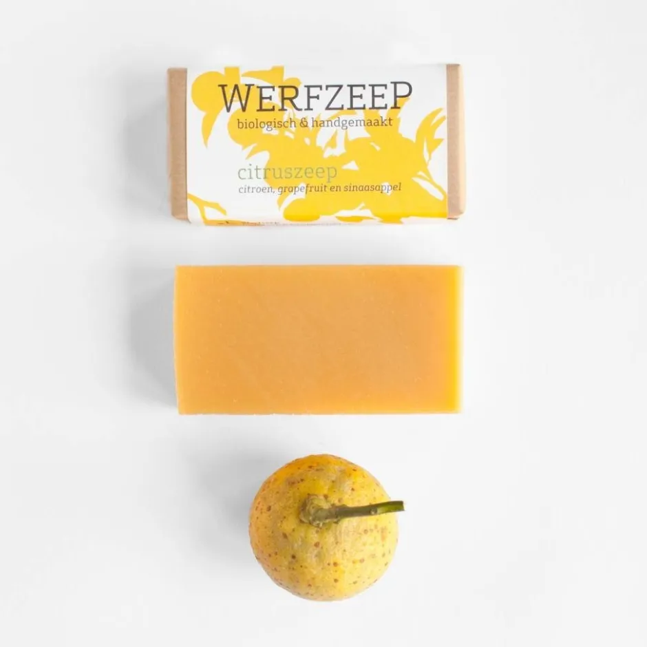 Werfzeep Reiniging | Hand- / Lichaamszeep*Citruszeep Biologische Zeep - 100gr