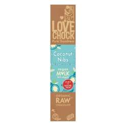 Lovechock Chocolade*Coconut Nibs - Vegan Mlk - 40g - BIO