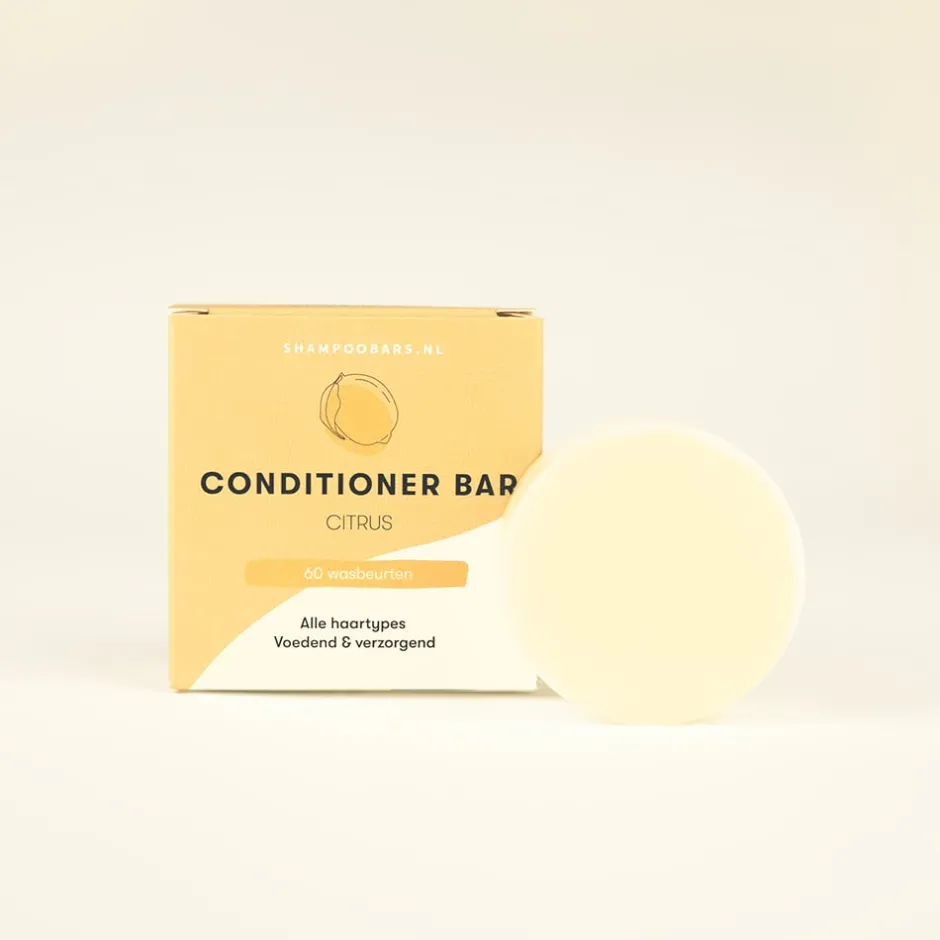 Shampoo Bars Haarverzorging/Shampoo En Conditioner | Conditioner*Conditioner Bar Citrus - Zacht en pluisvrij haar - 45g