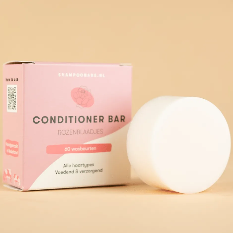 Shampoo Bars Conditioner*Conditioner Bar Rozenblaadjes - Glanzend en zacht - 45g