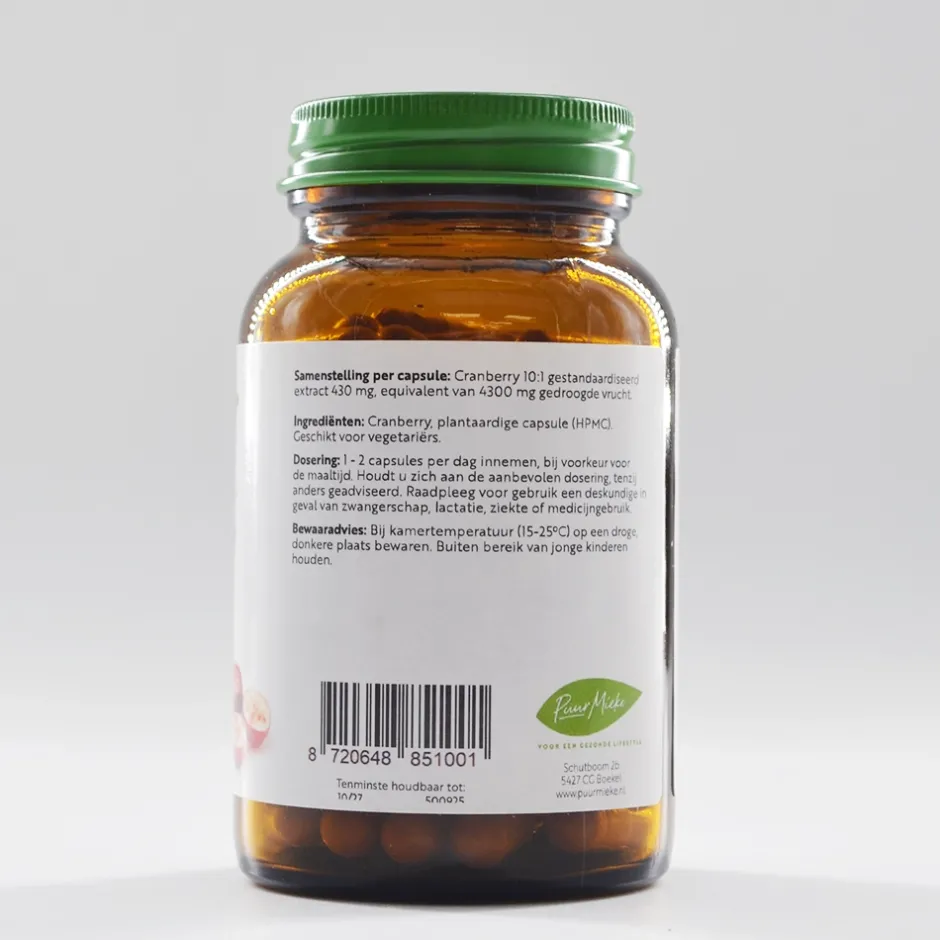 Puur Mieke Weerstand | Specials*Cranberry - 430mg - 90 caps