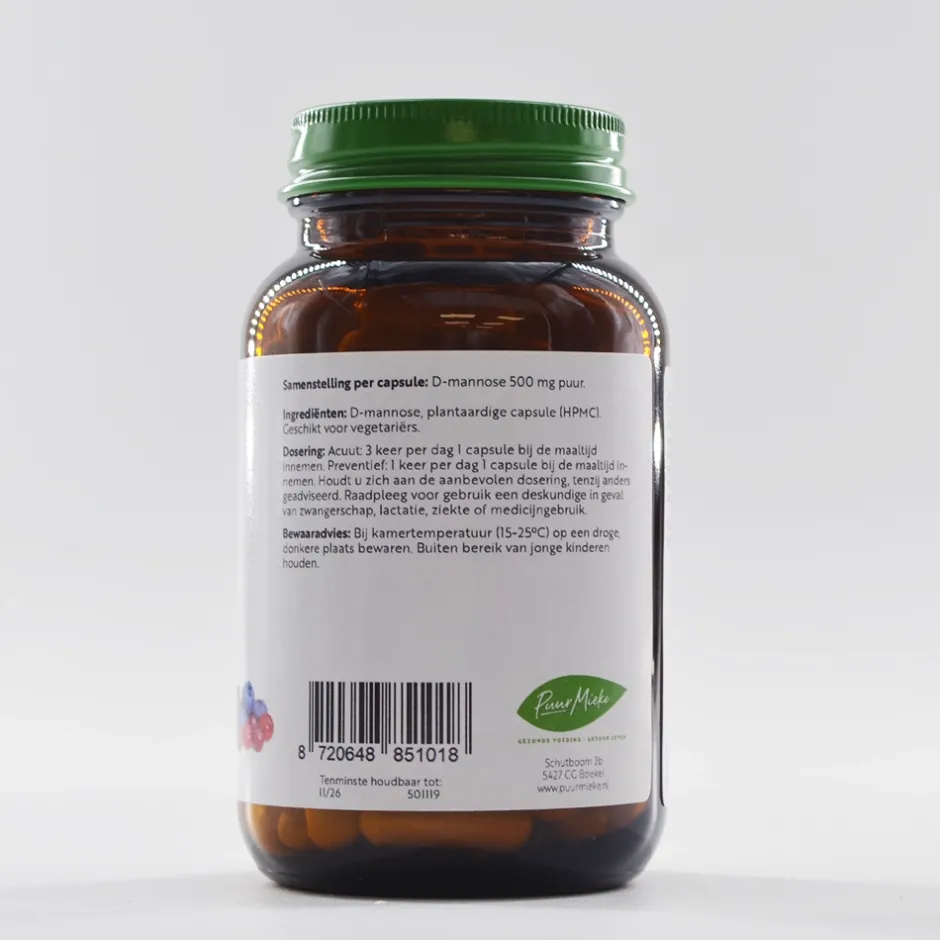 Puur Mieke Specials | Puur Mieke Supplementen*D-Mannose - 500mg - 90 caps