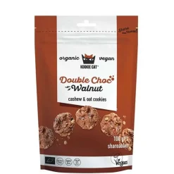 Kookie Cat Koekjes | Chocolade*Double Choc Walnoot Koekjes 100g - BIO