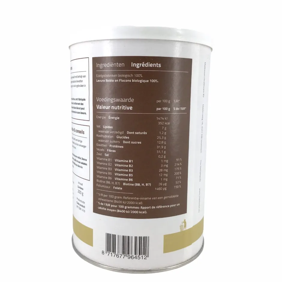 Mattisson Edelgist | Paleo Aip*Edelgistvlokken - 200g - BIO