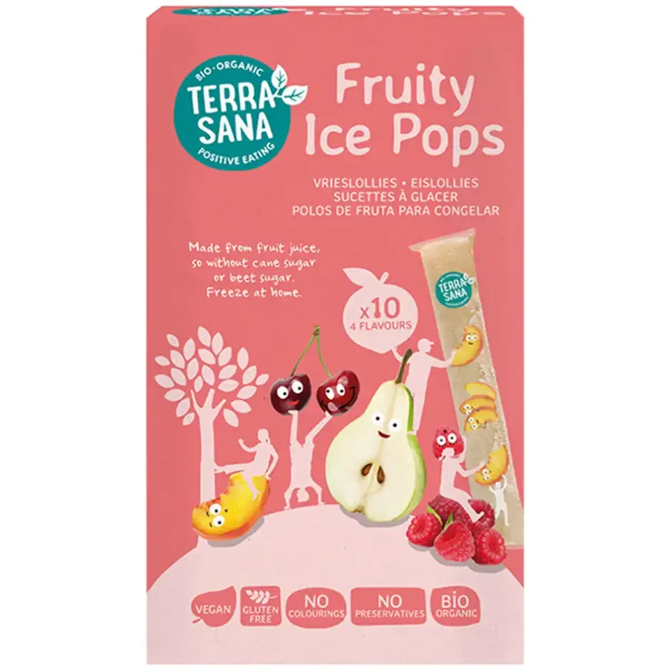 Terrasana Baby & Kind | Ijsjes*Fruity Ice Pops - 10 ijslollies x 40ml - BIO