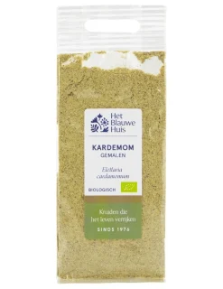 Het Blauwe Huis Kruiden & Specerijen*Gemalen biologische Kardemom - 15gr - BIO