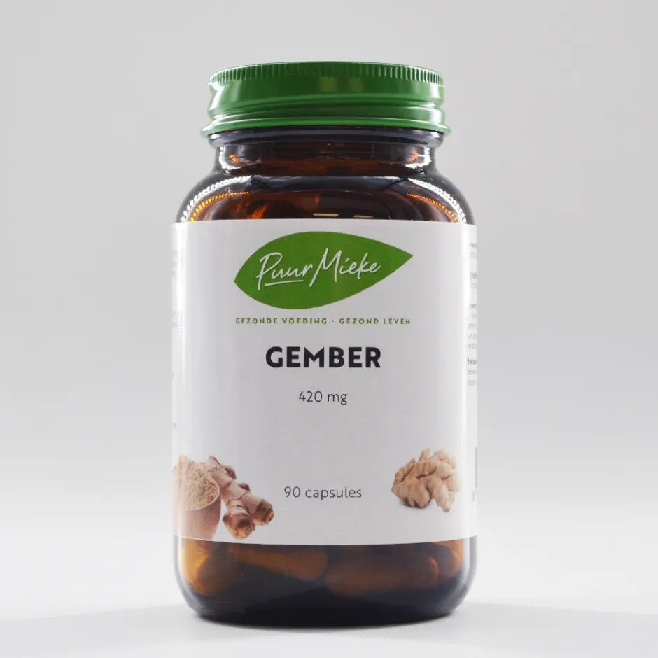 Puur Mieke Spijsvertering | Immuunsysteem*Gember - 420mg - 90 caps