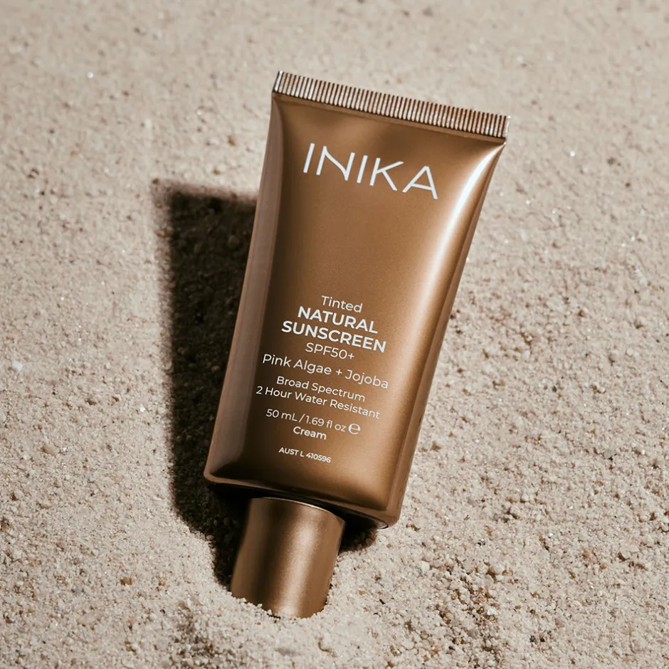 INIKA Zonnebrand | Zelfbruining*Getinte Natuurlijke Zonnebrandcrème SPF50+ - 50ml