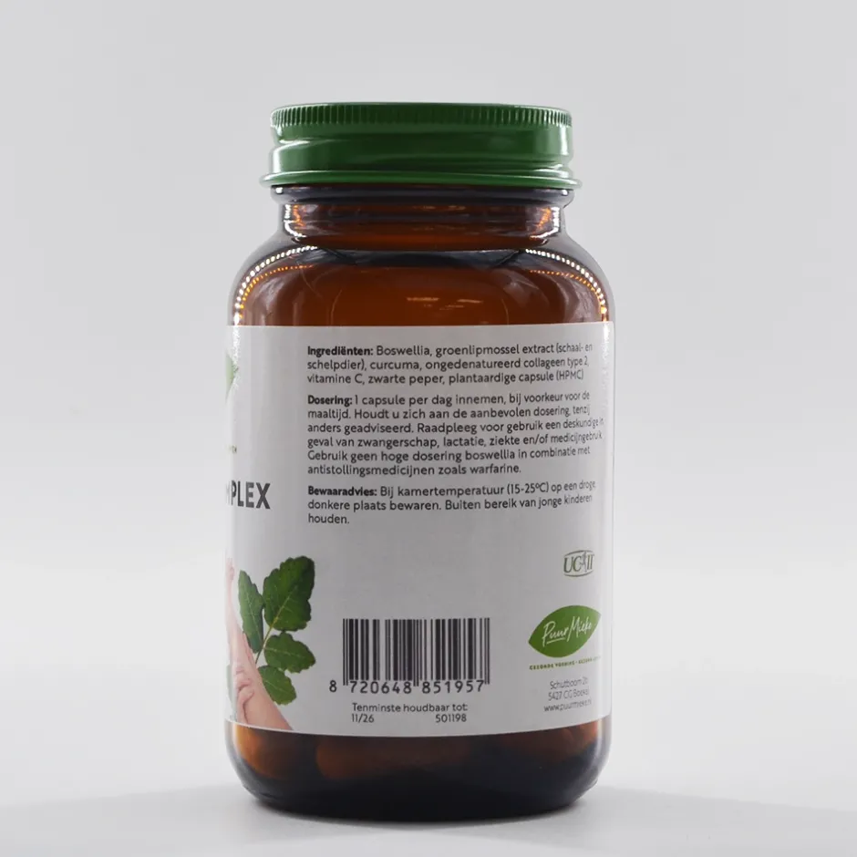 Puur Mieke Botten & Gewrichten | Visolie / Omega 3 / Levertraan*Gewrichtscomplex met Collageen type 2 - 500mg - 60 caps
