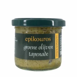 Epikouros Pesto & Tapenade | Paleo Aip*Groene olijven tapenade 100g - BIO