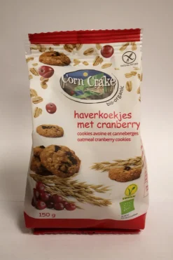 Corn Crake Koekjes*Haverkoekjes met Cranberry - 150g - BIO
