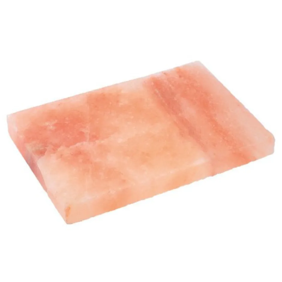 SelNature Keukenhulpjes*Himalaya Zoutsteen Grill - incl. RVS Houder - 20x30cm