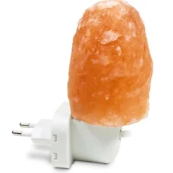 SelNature Stress | Nachtrust*Himalayazout nachtlamp voor stopcontact - Rotsje