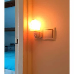 SelNature Stress | Nachtrust*Himalayazout nachtlamp voor stopcontact - Rotsje