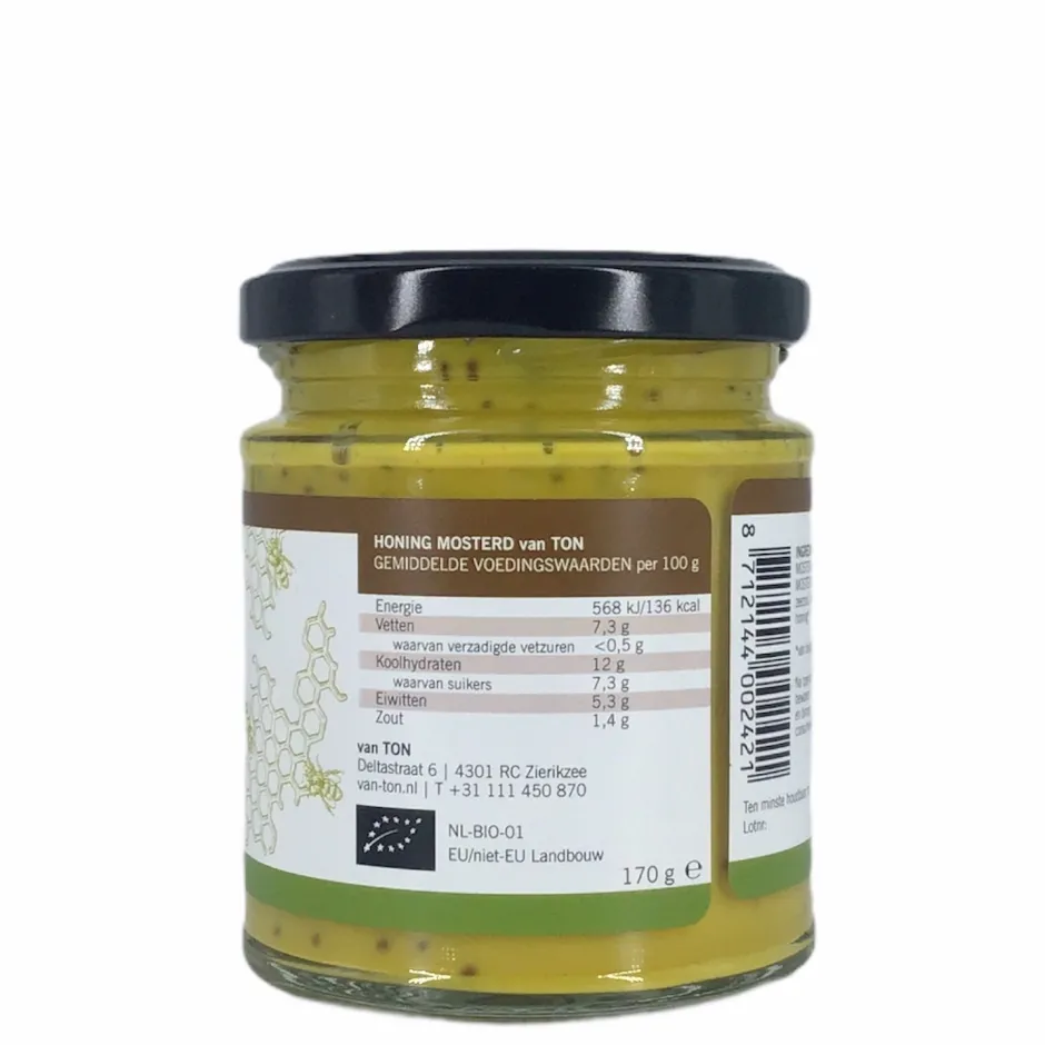 van TON Mayonaise En Mosterd*Honing Mosterd Saus 170g - BIO
