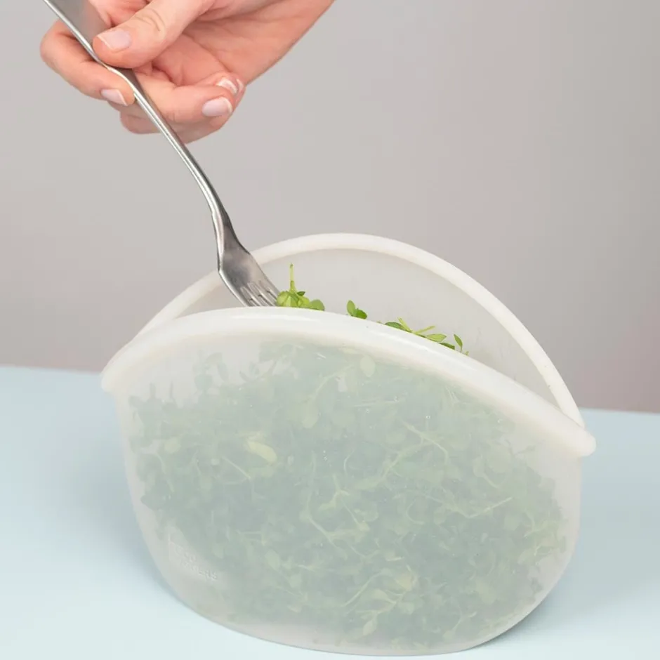 Food Huggers Siliconen Zakjes | Keukenhulpjes*Hugger Bag - Champagne Frost - 900ml